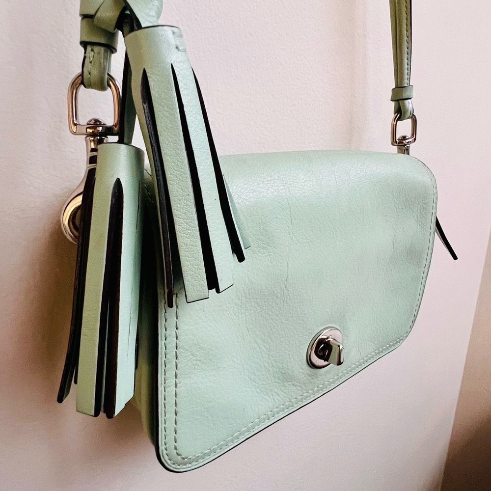 Coach Crossbody Purse | Mint | Tassles | Wallet Included